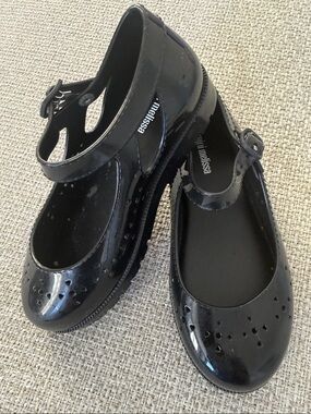 Mini Melissa Mary Jane Black Shoe